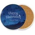 thumbnail image 2 of GZHJMY Happy Halloween Pattern Coasters for Drinks Set of 2, Absorbent Ceramic Drink Coaster with Cork Base for Wooden Coffee Table, Cool Housewarming Gift for Home Decor Cup Coasters, 2 of 6