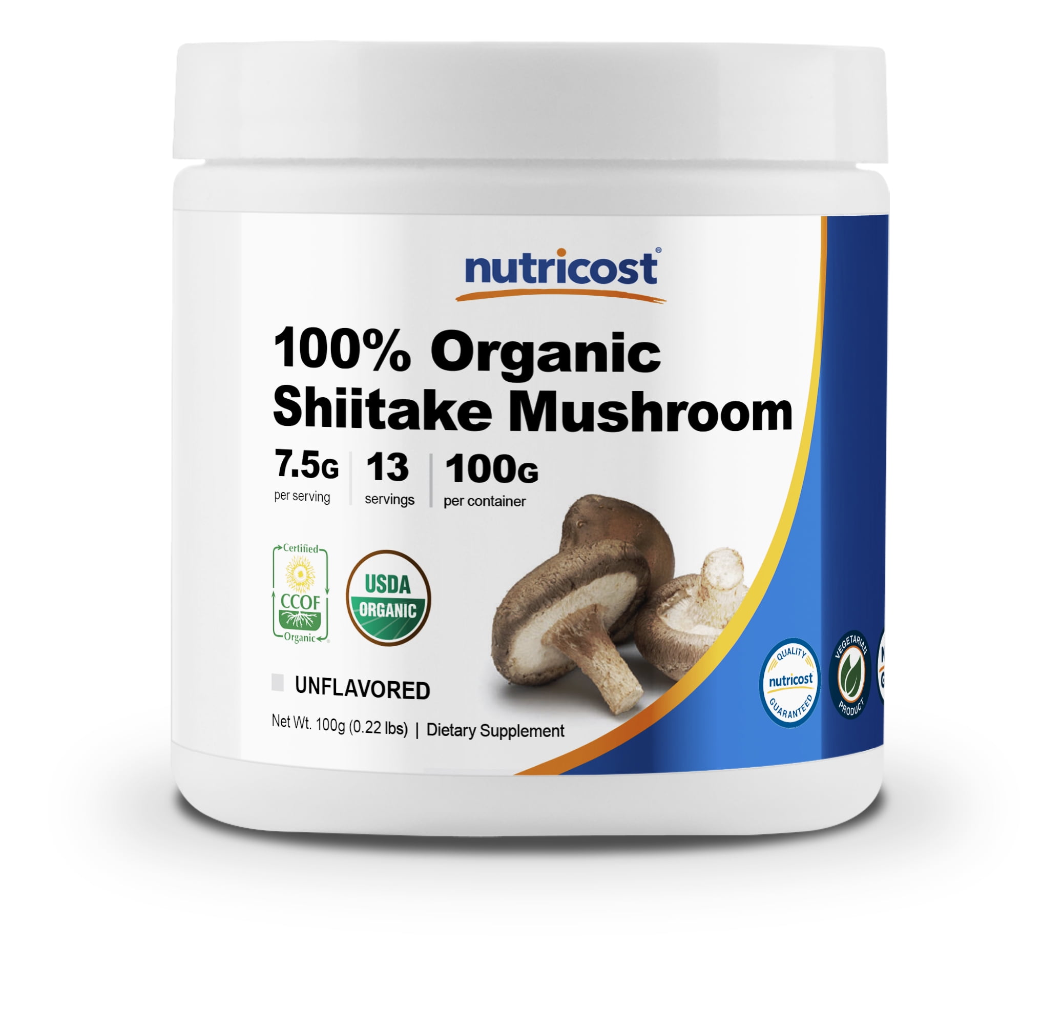 Nutricost Organic Shiitake Mushroom Powder 100 Grams (13 Servings