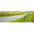 thumbnail image 2 of McLoughlin, James 14x7 Black Ornate Wood Framed with Double Matting Museum Art Print Titled - Country Road Panorama III, 2 of 4