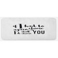 thumbnail image 1 of Romantic Kitchen Mat, If I Had to Choose Again I'd Still Choose You Inspirational Brush Calligraphy, Plush Decorative Kitchen Mat with Non Slip Backing, 47" X 19", Black White, by Ambesonne, 1 of 1