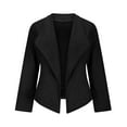 thumbnail image 5 of Perfectbot Womens Faux Suede Jackets Lapel Slim Fit Comfort Blazer Fall Fashion Coat Spring Outerwear, 5 of 8
