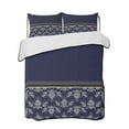 thumbnail image 2 of Boho Navy Blue Flower Twin Size Down Alternative Comforter, Lightweight Comforter Quilt Bedding Set with Pillow Shams Abstract Bohemia Pesley Floral All Seasons Bed Comforter Duvet Insert 68"x86", 2 of 7