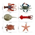 thumbnail image 3 of Sea Life Animal Models Playset Juguetes educativos Adornos de juguetes cognitivos de año de acción de simulación para Bebés 6 piezas rojo Hugo  Vida marina simulada, 3 of 10