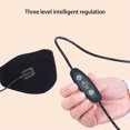 thumbnail image 3 of Vxdvou USB Neck Heating Pad with Vibration, Heated Neck Wrap with 5 Heat & Vibration Modes, Neck Massage Thermal Pad for Relaxation, Portable USB Powered, Black, Body Relaxation for Outdoors, 3 of 7