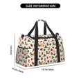 thumbnail image 3 of Fotbe Christmas Hat Cute Puppy Bolsa de Viaje con Estampado, Bolsa de Fin de Semana para Mujer con Compartimento para Zapatos, Bolsa de Gimnasio con Bolsillo Húmedo, 3 of 7