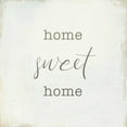 thumbnail image 2 of Wild Apple Portfolio 20x20 White Modern Wood Framed Museum Art Print Titled - Home Sweet Home I Script, 2 of 4