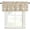Brown, variant on Cream Wildflowers Rod Pocket Curtain Valance, Farmhouse Floral Botanical Leaves Farmhouse Window Valance for Living Room, Bedroom, Kitchen 42"W x 12"L