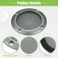 thumbnail image 4 of Unique Bargains 4 Pcs 2" Car Speaker Grills Cover Mesh Round Audio Subwoofer Protector with Mounting Screws Iron Gray, 4 of 6