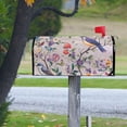 thumbnail image 4 of Yayeee Mailbox Cover Magnetic Standard Size Post Box Cover Wrap Decor, Purple Floral Pattern, 4 of 9