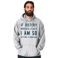 thumbnail image 5 of History Repeats Itself Dinosaur Pet Hoodie Sweatshirt Women Men Brisco Brands 2X, 5 of 6