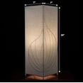 thumbnail image 4 of Charlotte Lighting Ensemble de 2 Lampes de Table Style Moderne 7 Pouces x 7 Pouces x 20 Pouces Abat-Jour en Tissu de Lin avec Nervures de Feuilles Encadrées de Fil Couleur Porcelaine Abat-Jour en Lin, 4 of 5