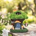 thumbnail image 3 of TERESA'S COLLECTIONS 5.1" Resin Fairy House Statue with Solar Light, Outdoor Garden Decor, Gift for Mom, 3 of 8