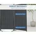 thumbnail image 3 of YRLLENSDAN Room Dividers Screen with 3 Panels, Temporary Wall Partitions and Dividers Freestanding Folding Privacy Screen for Room Bedroom Metal Frame Portable Wall Divider Room Separation, 3 of 9