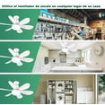 thumbnail image 4 of Lámpara De Ventilador Led 48W E26 20.5'' Ventiladores De Techo Cantidad De Aspas 6 Estructura Blanco Aspas Blanco Diámetro 52 Cm Frecuencia 60hz Material De Las Aspas Plástico, 4 of 4