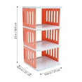 thumbnail image 2 of Raindrops Multilayer Shoe Rack for Home Use Stable and Plastic Storage Rack Assorted Color 4Tier, 2 of 8