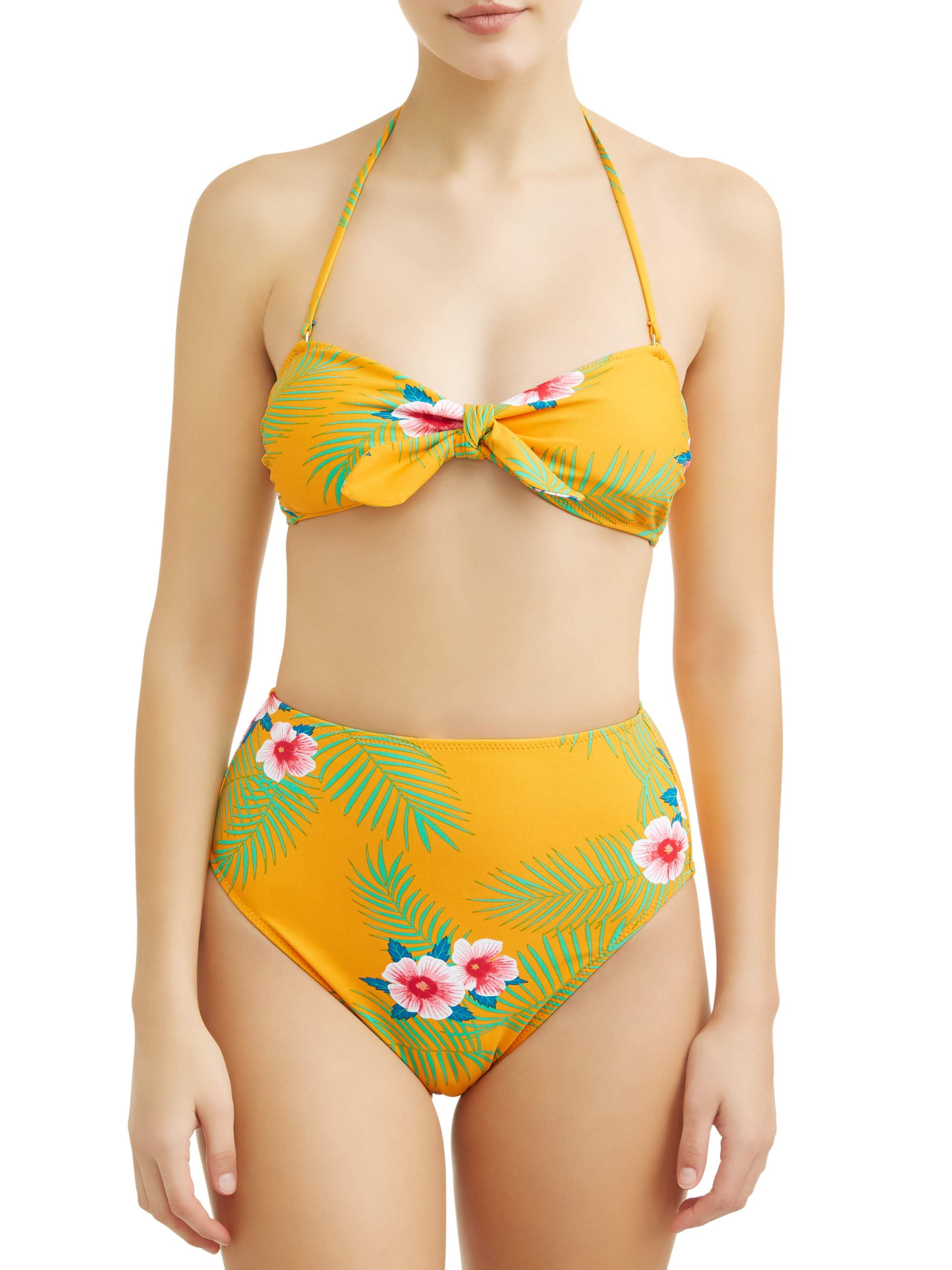 yellow bikini top walmart