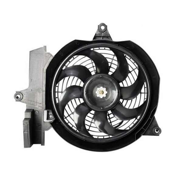 A/C Condenser Fan Assembly - Compatible with 2001 - 2006 Hyundai Santa Fe 2002 2003 2004 2005