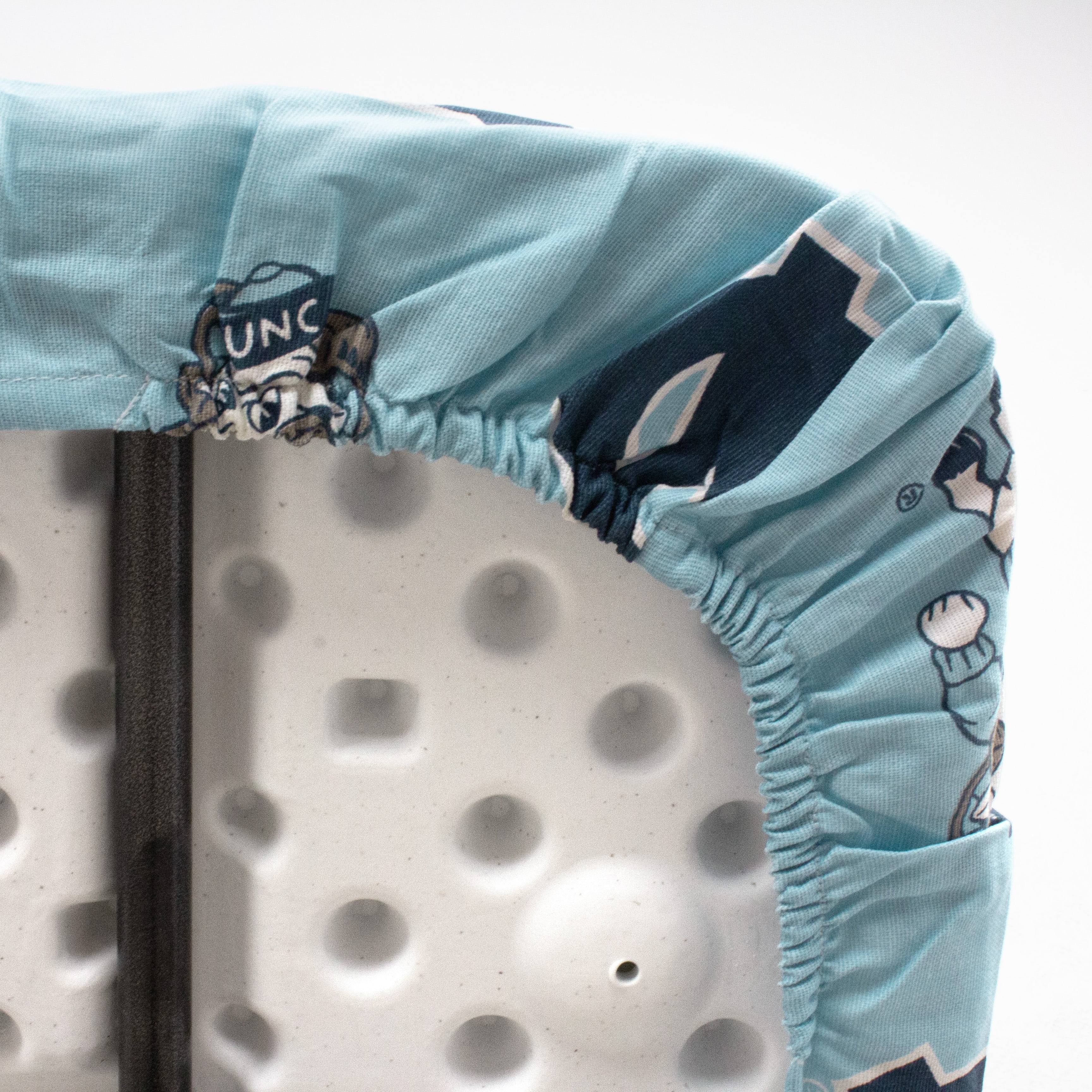 North Carolina Tar Heels Tailgate Fitted Tablecloth, 33" x 33", Card Table 96" x 30", 8 ft table