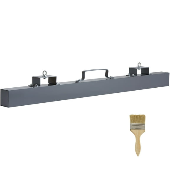 KFFKFF 93 lbs Capacity Magnetic Sweeper Tool, Hang-Type for Forklift Use, Durable Steel Construction, Industrial Magnet for Collecting Nails, Bolts, Metal Shavings, and Iron Debris