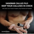 thumbnail image 3 of Lima de callos original SandBar - Removedor de callos para manos y dedos - No elimine la piel dura con afeitadoras o piedras pómez - Mantenga su agarre - para entusiastas del gimnasio, escaladores, gi, 3 of 5
