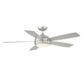 thumbnail image 4 of Odyssey Indoor and Outdoor 5-Blade Smart Ceiling Fan 54in Brushed Nickel with 3000K LED Light Kit and Remote Control, 4 of 4