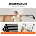 thumbnail image 5 of VEVOR Pipe Stair Handrail,2FT Staircase Handrail, 440LBS Load Capacity Carbon Steel Pipe Handrail, Industrial Pipe Handrail with Wall Mount Support, Round Corner Wall Handrailings for Indoor,Outdoor, 5 of 9