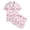 j62-Pink, variant on LIIPEE Summer Pajamas For Girls Cute Heart Graphic Short Sleeve Flat Collar Blouse And Shorts Pajama Set 2 Piece Kids Casual Sleepwear,4-5 Years