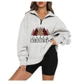 thumbnail image 1 of Sudaderas de Cuello Redondo de Navidad Para Mujer Estampado de Manga Larga Suelta Tops Individuales Blusa Odeerbi ODB192421, 1 of 6
