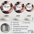thumbnail image 4 of Designart "Chromatic Agate in Pink and Black I" Abstract Pink Large Round Mirror - Round Mirror Wall Décor - Modern Round Printed Mirror 29" x 29" Inch, 4 of 5
