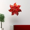 thumbnail image 2 of HomeRoots 294515 29 x 29 x 29 in. Tamar Large Flower Metal Wall Decor  Red, 2 of 2
