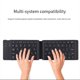 thumbnail image 5 of Teclado inalámbrico Bluetooth plegable doble para teléfono celular, tableta, computadora, mini teclado multifunción silencioso blanco, 5 of 5