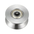 thumbnail image 3 of Uxcell 1pcs V Groove Track Wheel, 1.89" 304 Stainless Steel Sliding Gate Double Bearing Rollers for Inverted Track, 3 of 6