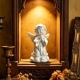 thumbnail image 2 of Angels Resin Statue Figurine,Adorable Angel Sculpture Memorial Statue for Coffee Table, Book Shelf Decor Accents, 2 of 6