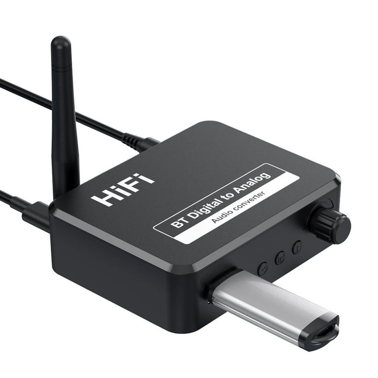 TaffSTUDIO DAC Audio Bluetooth 5.1 Receiver HiFi Digital to Analog -  BLS-B35 - Black 