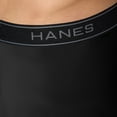 thumbnail image 6 of Hanes Men’s Boxer Brief Underwear Pack, Cotton Stretch, Black, 6-Pack, 6 of 9