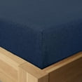 thumbnail image 3 of Road Trip America Jersey Sheet Set - 4 Pieces Queen Cotton Sheets Set - Stretchable Ultrasoft Luxury Knit Bed Linen (Navy Blue, Queen), 3 of 5