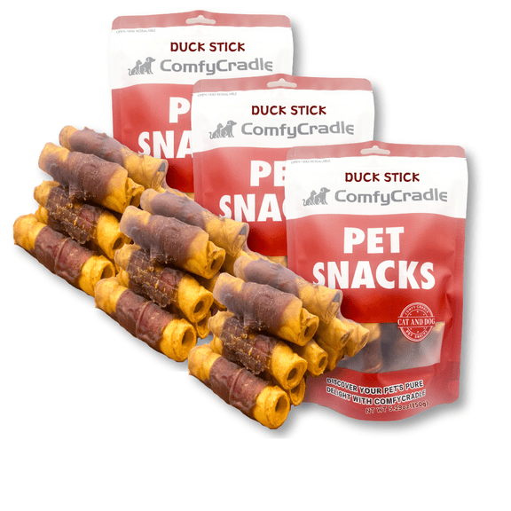 Tender Touch Beef-Filled Duck Rawhide Sticks, Dental Dog Treats, 15.87 oz