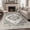 AR1005-BKGY, variant on KUETH Modern Area Rug 8x10, Machine Washable Rugs for Living Room, Non Slip Carpet Printed, Low Pile, Light Taupe Brown