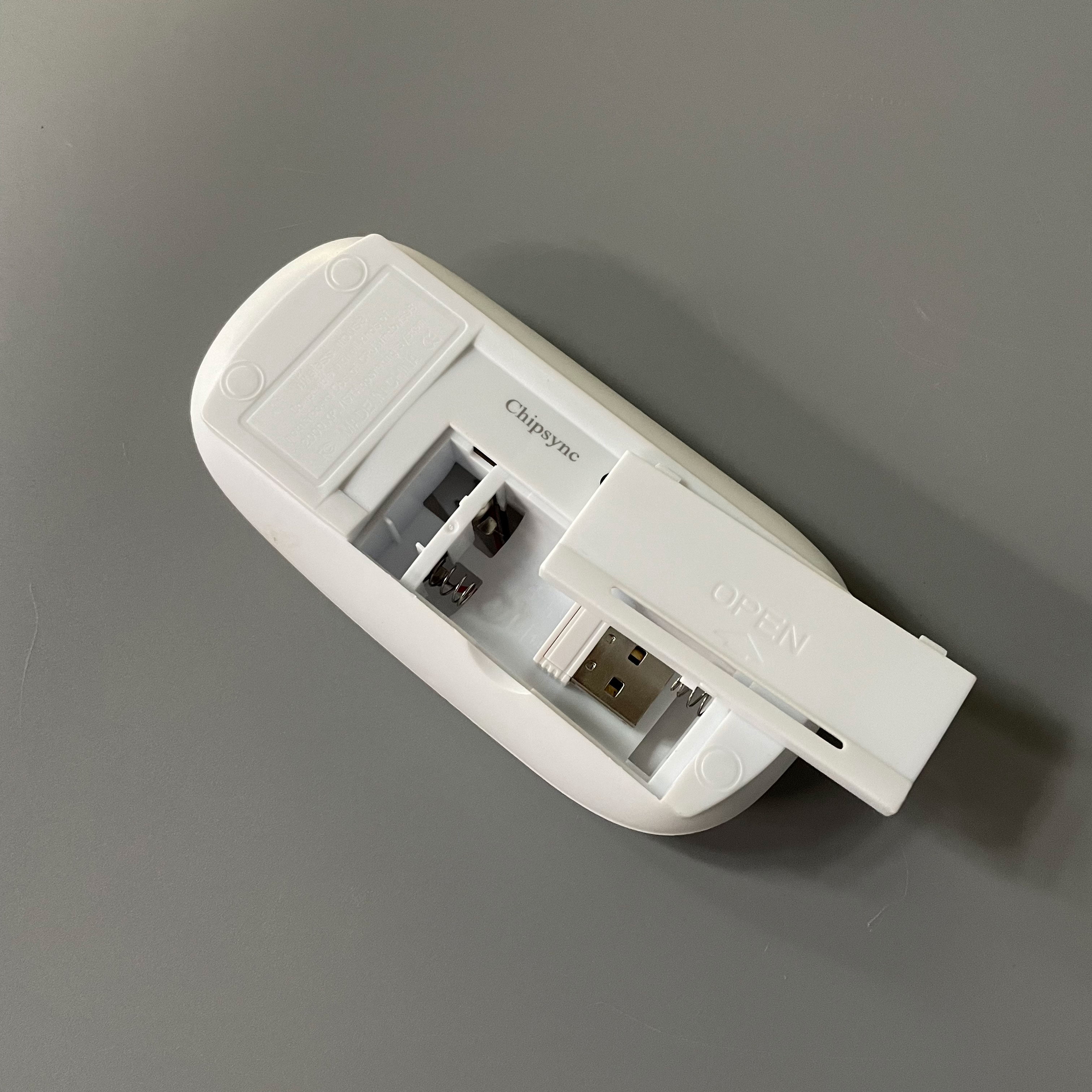 Chipsync Bluetooth Wireless Mouse Slim Dual Mode Computer Mice with Quiet Click, White