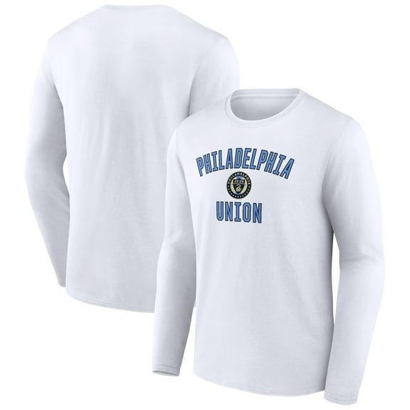 Men's White Philadelphia Union Victory Arch Long Sleeve T-Shirt