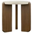 thumbnail image 1 of Bouclair Beige Walnut Side Table, 1 of 7