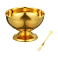thumbnail image 2 of simhoa Ice Cream Cup Sturdy Portable Fruit Bowl for Home Graduations Birthday Party S Gold, 2 of 8
