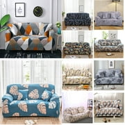 NEWEEN Sofa Cover High Stretch Elastic Fabric 1 2 3 Seater Sofa Slipcover Chair Loveseat Couch Cover Polyester Spandex Furniture Protector Cover with 1 Pillowcase (3 Seater, Checkerboard)