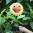 thumbnail image 4 of Sunflower Car Dashboard Decorations, Dashboard Knitted Flowers for Women Car Ornament Accessories, 4 of 5