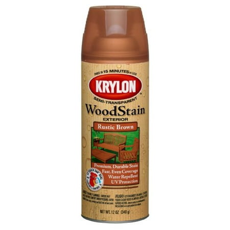 Krylon Exterior Semi-Transparent Wood Stain Spray (Best Stain For Exterior Wood Door)