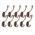 thumbnail image 1 of Paquete de 10 ganchos rústicos para abrigos montados en la pared, ganchos dobles resistentes, ganchos retro para batas dobles, ganchos de utilidad con tornillos para colgar abrigos, bolsos, sombreros, toallas, tazas, llaves Vhermosa OTTO-221098-3, 1 of 6