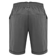 thumbnail image 6 of Shorts for Women Lounge Casual Shorts Elastic Waist Knee Length Shorts Loose Fit Summer Bermuda Shorts with Pockets, 6 of 9