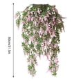 thumbnail image 2 of Guirnalda de lavanda artificial simulación floral vid oficina en casa plástico flor falsa ratán, rosa kenally HA8324-02B, 2 of 6