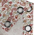 thumbnail image 5 of Ambesonne Paisley Grommet Curtain, Style Rose Motif, 50" x 63", Pale Pink Red, 5 of 6