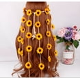 thumbnail image 5 of 3Pcs  Summer Sunflower Hair Accessories  Daisy Headband Floral Crown for 70 s Bohemian Costumes Style for Women, 5 of 5